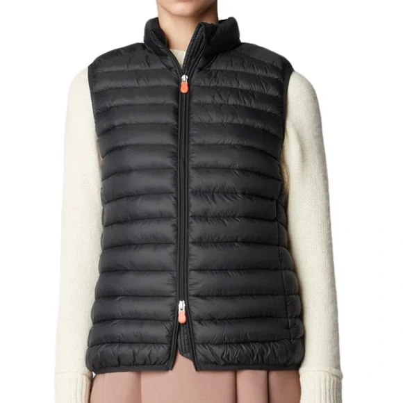 Save the Duck Puffer Vest in Black - Picture 1 of 5